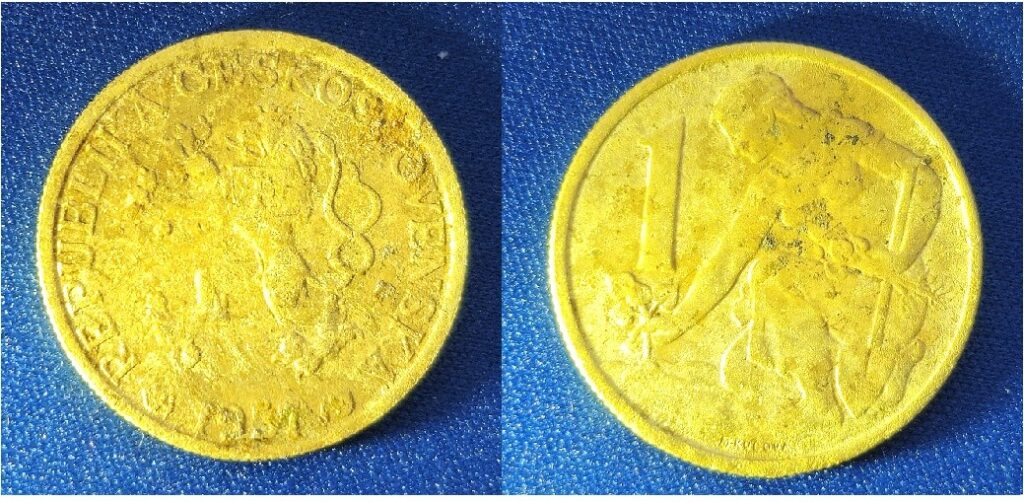 1 Koruna1957 - u cesty, les